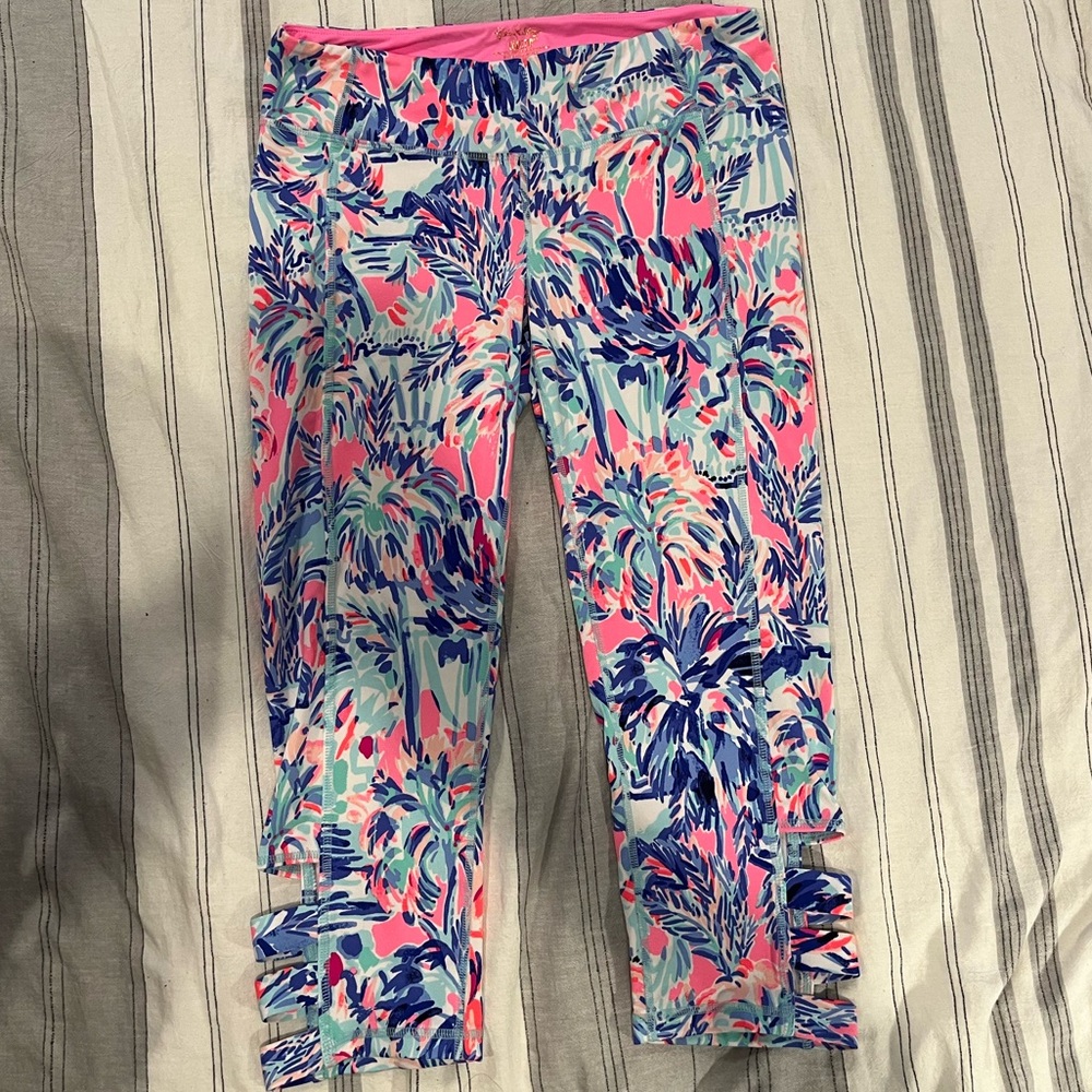 Lilly Pulitzer Cut Out Crop Leggings
